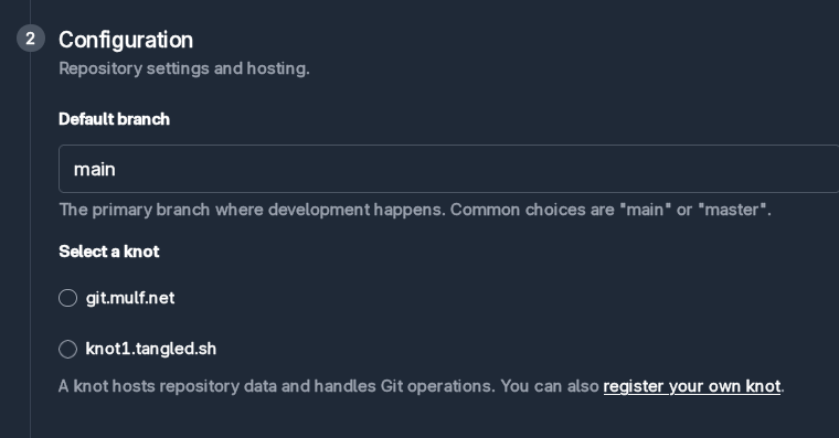 Add self hosted knot